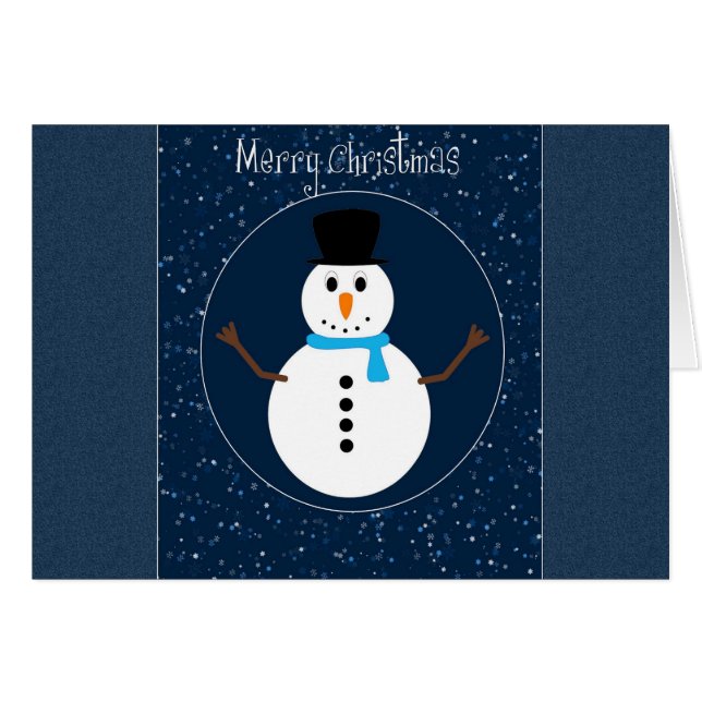 Feliz Navidad Snowman (Anverso (Horizontal))