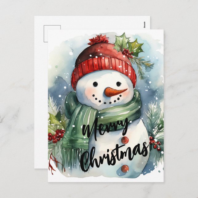 Feliz Navidad Snowman (Anverso / Reverso)
