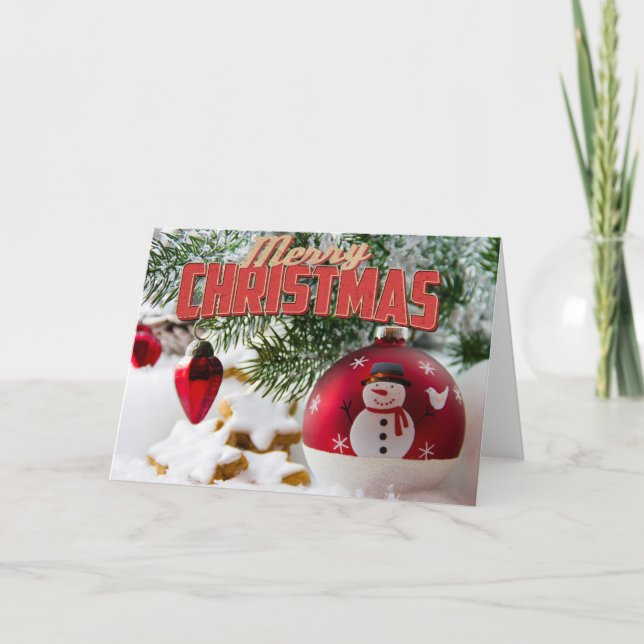 Feliz Navidad Snowman (Anverso)