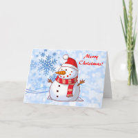 Feliz Navidad Snowman con mensaje