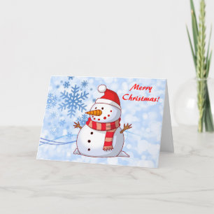 Feliz Navidad Snowman con mensaje
