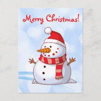 Feliz Navidad Snowman con mensaje.