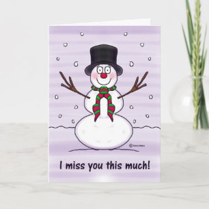 Feliz Navidad Snowman Humor Gracioso Te Extraño
