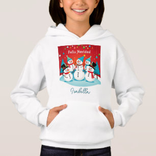 Feliz Navidad Snowman nombre personalizado español