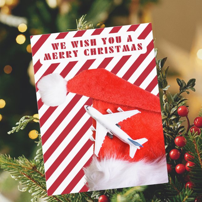 Feliz Navidad Sombrero Rojo de Santa & Avión, Raya (Subido por el creador)