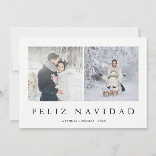 Feliz Navidad   Spanish Modern Christmas Two Photo