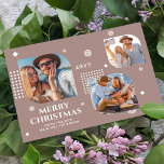 Feliz Navidad Sr. y Sra. 3 Collage de fotos Modern<br><div class="desc">Feliz Navidad El Sr. y la Sra. 3 Collage de fotos Trendy Modern Navidades Cards presenta un collage de fotos de tres de tus fotos favoritas con el texto "Feliz Navidad desde el nuevo Sr. & Mrs." en un elegante guión blanco. Personalice editando el texto en los cuadros de texto...</div>