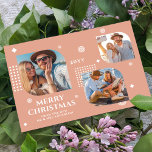 Feliz Navidad Sr. y Sra. 3 Collage de fotos Modern<br><div class="desc">Feliz Navidad El Sr. y la Sra. 3 Collage de fotos Trendy Modern Navidades Cards presenta un collage de fotos de tres de tus fotos favoritas con el texto "Feliz Navidad desde el nuevo Sr. & Mrs." en un elegante guión blanco. Personalice editando el texto en los cuadros de texto...</div>