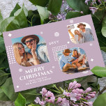 Feliz Navidad Sr. y Sra. 3 Collage de fotos Modern<br><div class="desc">Feliz Navidad El Sr. y la Sra. 3 Collage de fotos Trendy Modern Navidades Cards presenta un collage de fotos de tres de tus fotos favoritas con el texto "Feliz Navidad desde el nuevo Sr. & Mrs." en un elegante guión blanco. Personalice editando el texto en los cuadros de texto...</div>