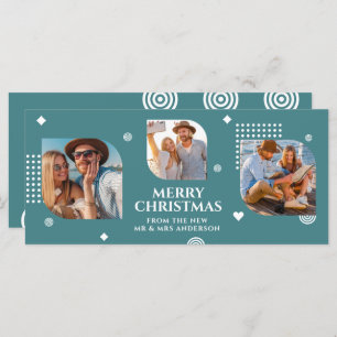 Feliz Navidad Sr. y Sra. 3 Collage de fotos Modern