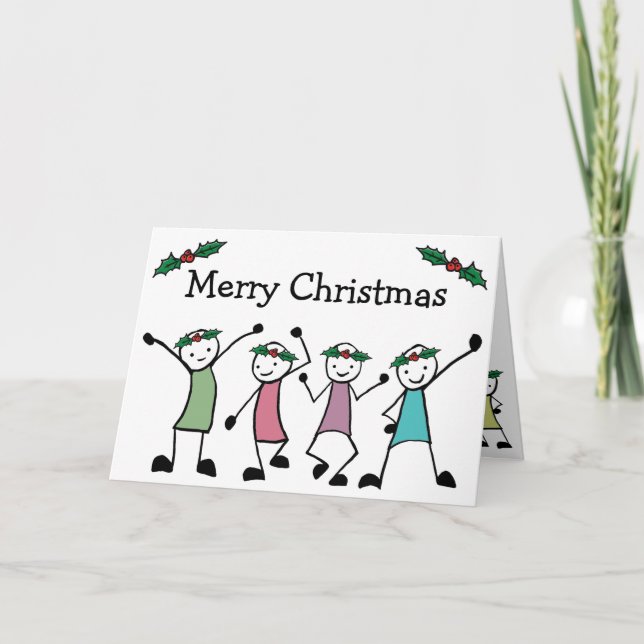 Feliz Navidad Stick Friends (Anverso)