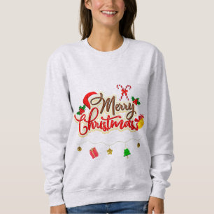 Feliz Navidad, sudadera básica en color ash