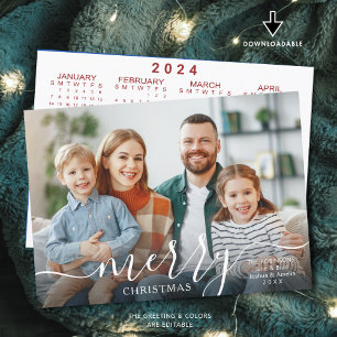 FELIZ NAVIDAD Superposición de foto con calendario