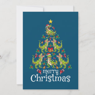 Feliz Navidad T Rex Niños Rex Árbol de Navidad Rex