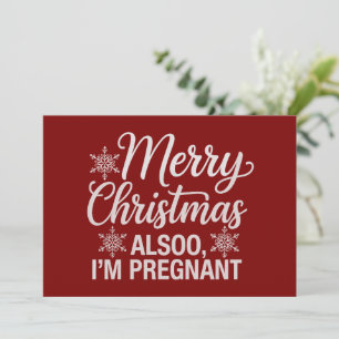 Feliz Navidad También Estoy Embarazada Anuncio de 