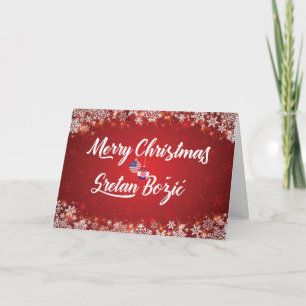Feliz Navidad Tarjeta Croata, Sretan Božić