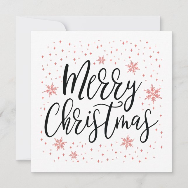 Feliz Navidad | Tarjeta de Felicitación Navideña C (Anverso)