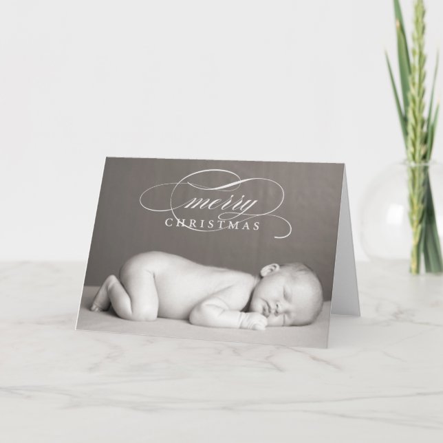 Feliz Navidad - Tarjeta de Felicitación Plegable (Anverso)