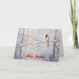 Feliz Navidad Tarjeta de Navidad del Cardenal
