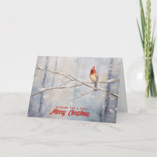 Feliz Navidad Tarjeta de Navidad del Cardenal