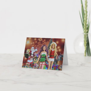Feliz Navidad. Tarjeta de Navidad en blanco