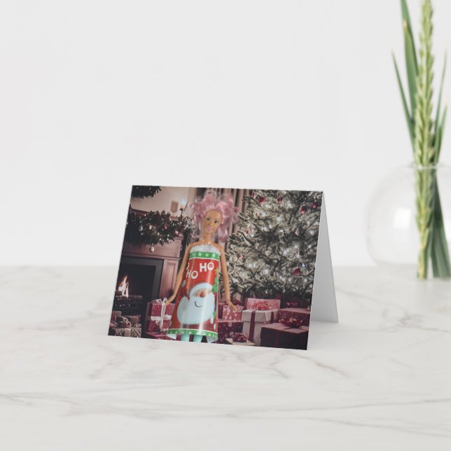 Feliz Navidad. Tarjeta de Navidad en blanco (Anverso)
