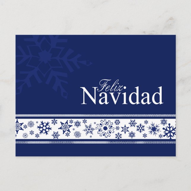 Feliz Navidad - Tarjeta de Navidad española (Anverso)