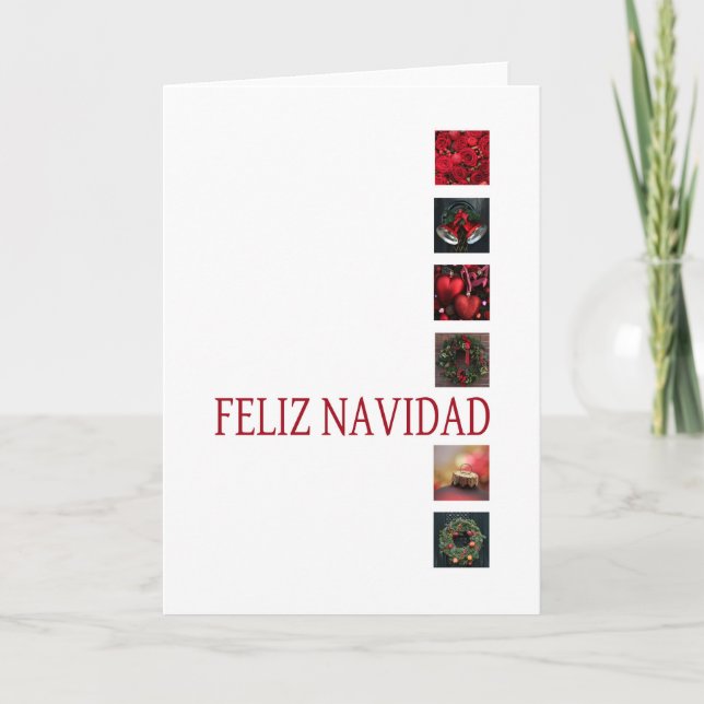 Feliz Navidad - Tarjeta de Navidad española (Anverso)