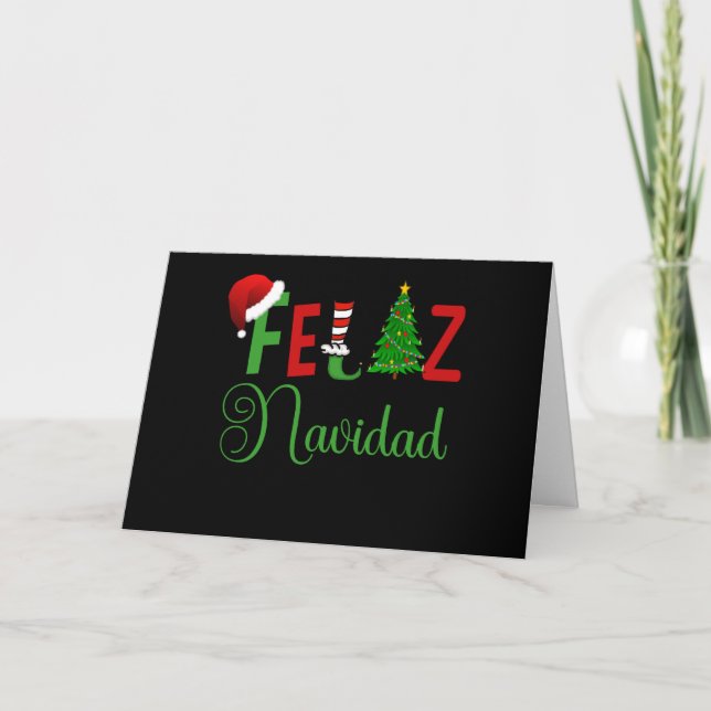 Feliz Navidad - Tarjeta de Navidad española (Anverso)