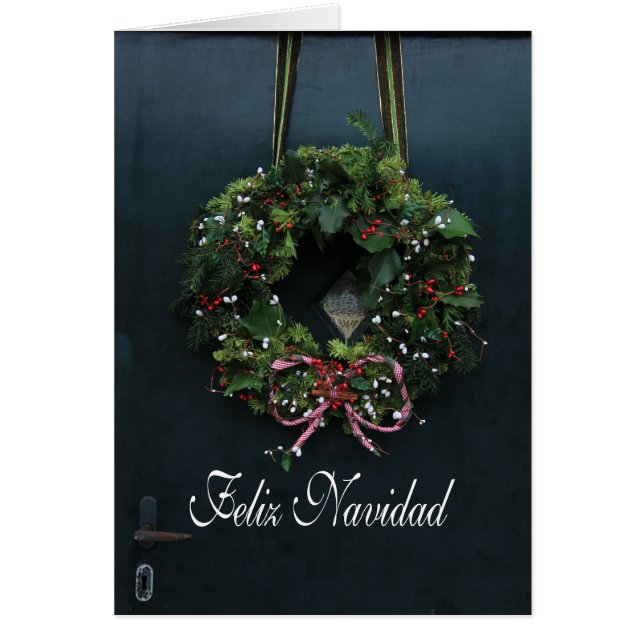 Feliz Navidad - Tarjeta de Navidad española (Frente)