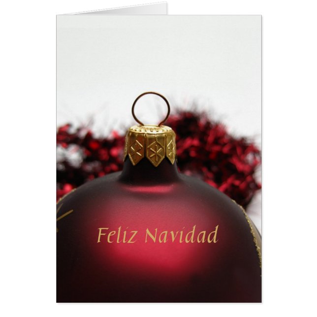 Feliz Navidad - Tarjeta de Navidad española (Frente)