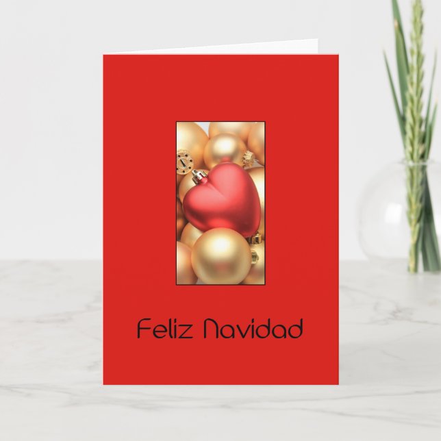 Feliz Navidad - Tarjeta de Navidad española (Anverso)