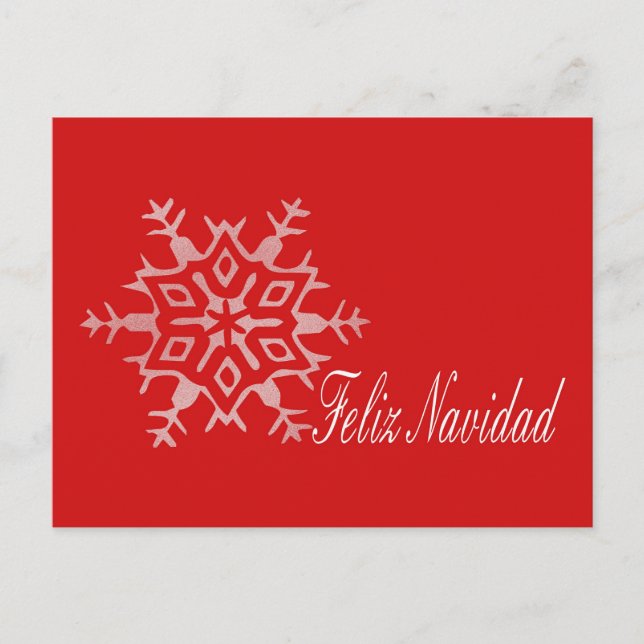 Feliz Navidad - Tarjeta de Navidad española (Anverso)