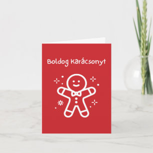 Feliz Navidad Tarjeta de Navidad húngara 