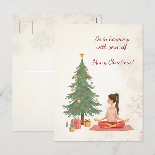 Feliz Navidad! tarjeta de navidades. (Anverso / Reverso)