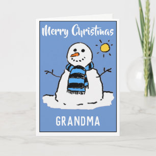 Feliz Navidad Tarjeta de Navidades de la abuela Sn