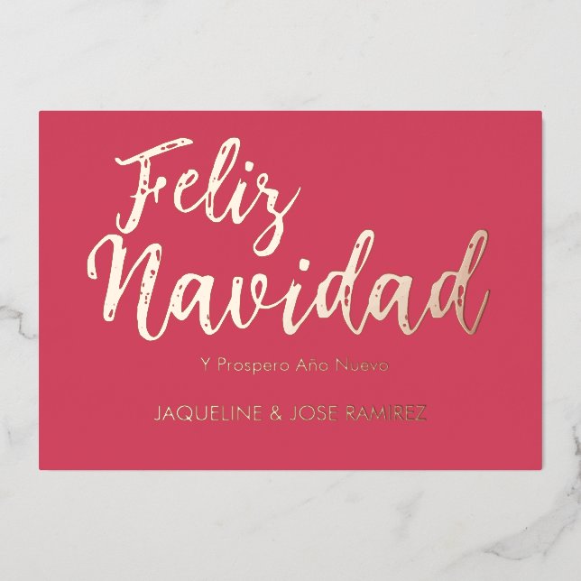 Feliz Navidad, tarjeta de vacaciones en Relieve me (Anverso)
