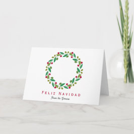 Feliz Navidad - Tarjeta de vacaciones no fotográfi