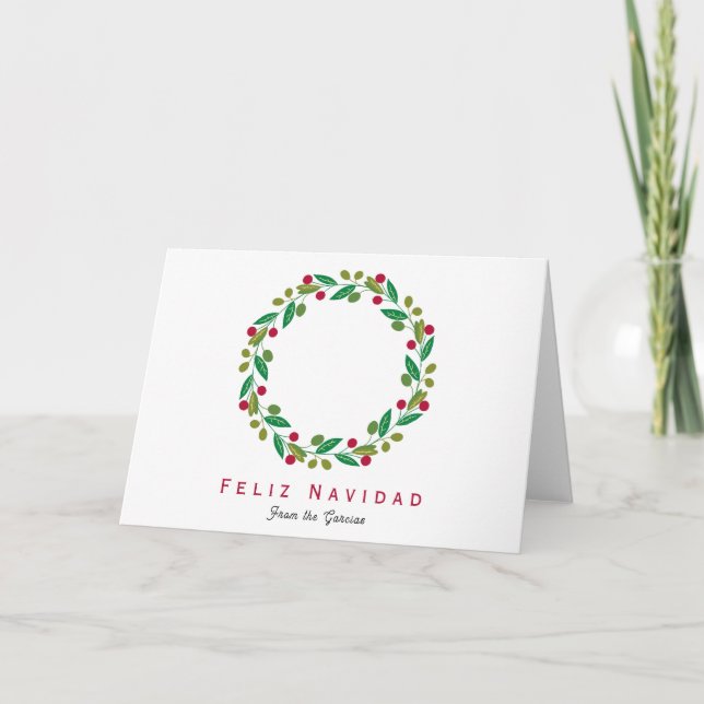 Feliz Navidad - Tarjeta de vacaciones no fotográfi (Anverso)