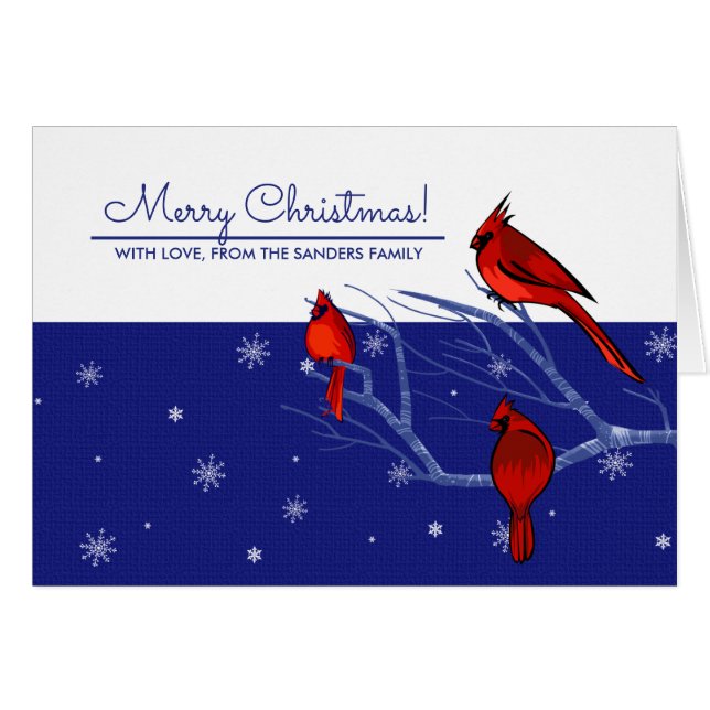 Feliz Navidad. Tarjeta de vacaciones Personalizado (Anverso (Horizontal))