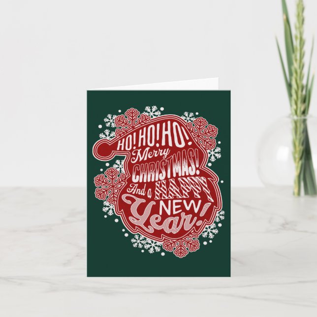 Feliz Navidad - Tarjeta de vacaciones plegada (Anverso)