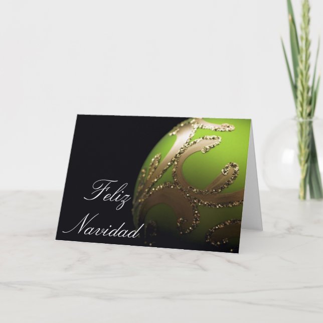 - Feliz Navidad - tarjeta ESPAÑOLA (Anverso)
