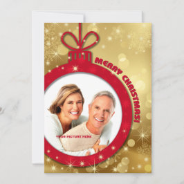 Feliz Navidad. Tarjeta fotográfica de Navidad para