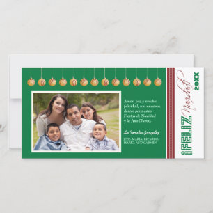 Feliz Navidad - Tarjeta fotográfica española de va