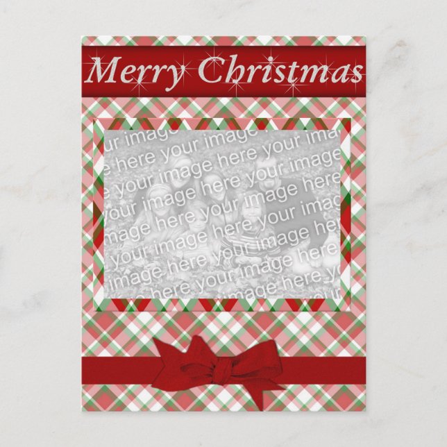 Feliz Navidad - Tarjeta fotográfica familiar (Anverso)