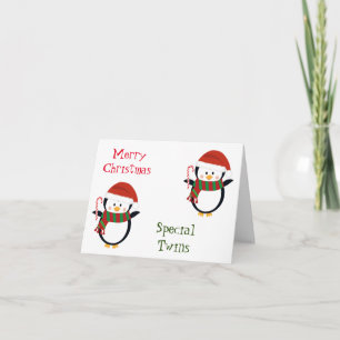 FELIZ NAVIDAD TARJETA "GEMELAS ESPECIALES"