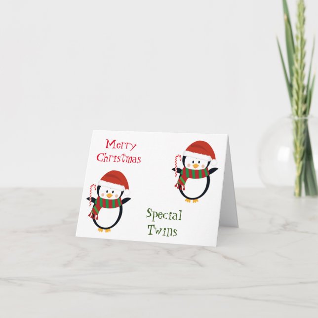 FELIZ NAVIDAD TARJETA "GEMELAS ESPECIALES" (Anverso)
