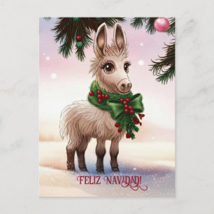 Feliz Navidad, tarjeta postal de Navidad para Navi
