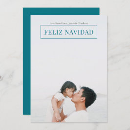 Feliz Navidad - Tarjeta verde para los Navidades m