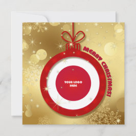 Feliz Navidad. Tarjetas Corporativas con logotipo 